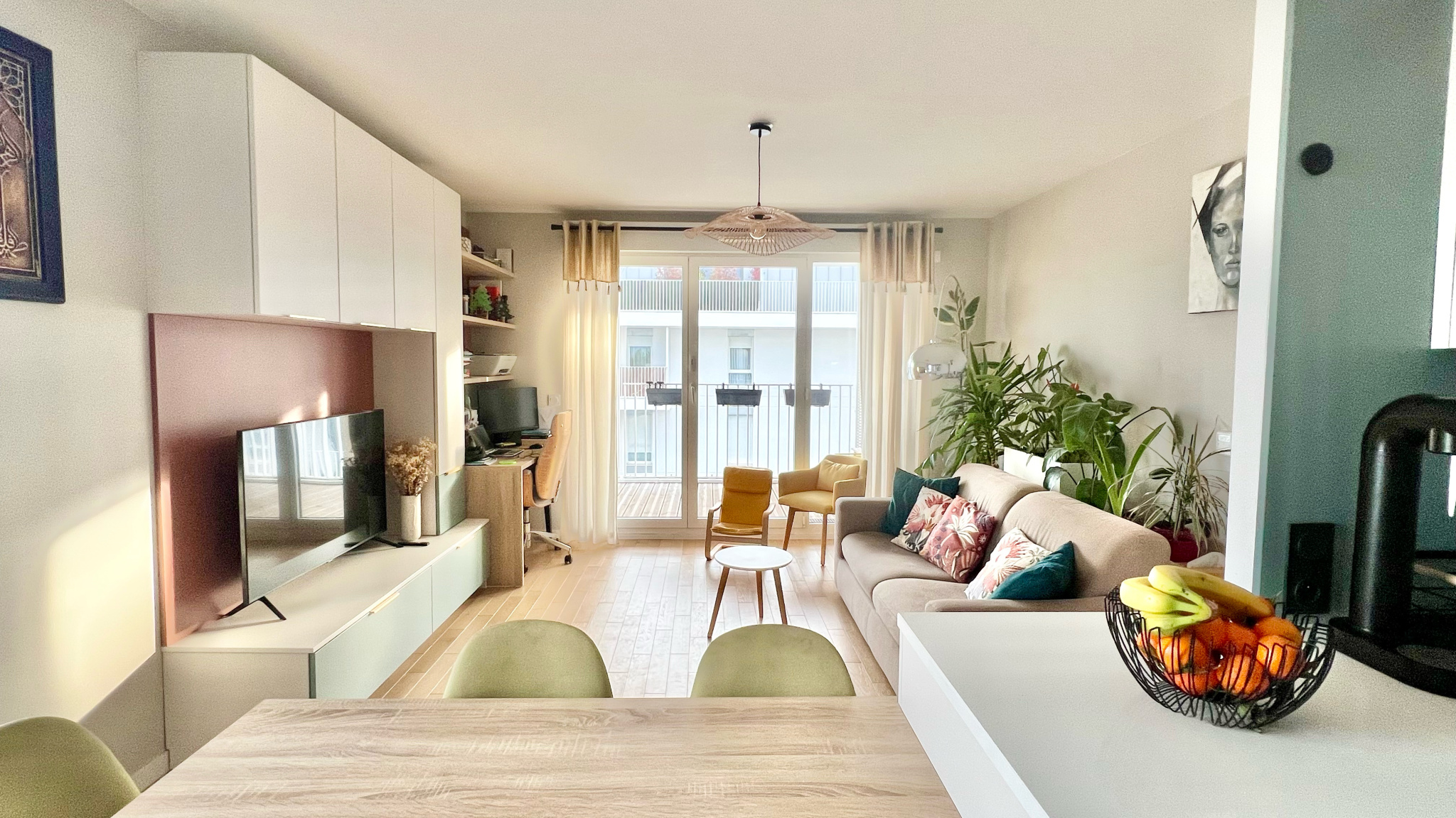 Appartement 3 pièces 59,27 m2 avec grand balcon et vue dégagée - Quartier Châtaigneraie