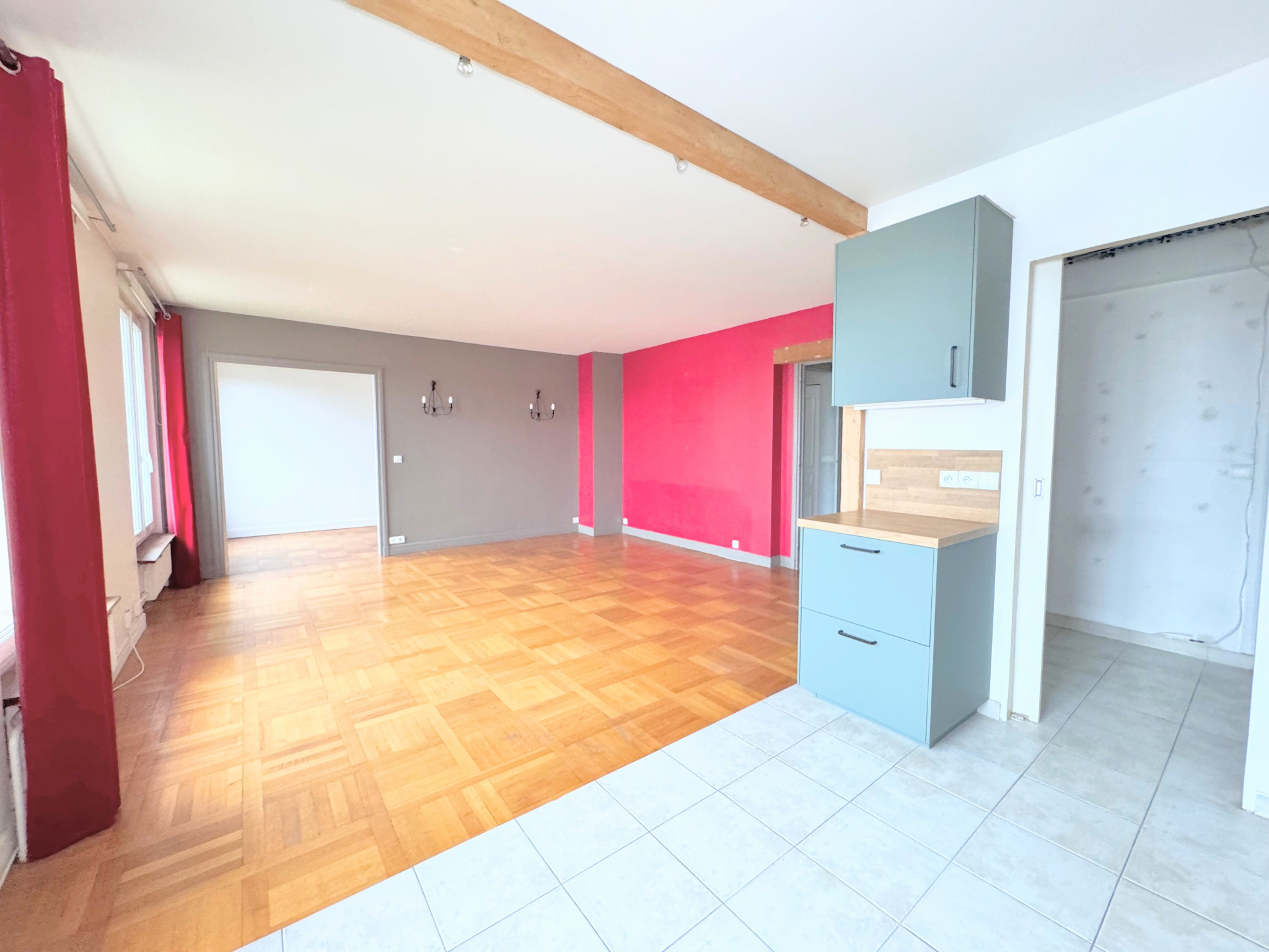 Grand 4 pièces, 3 chambres, à 2 minutes de l'hyper-centre